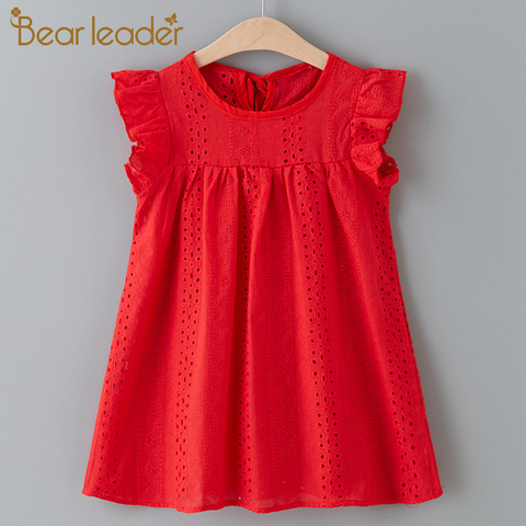 Bear Leader Girls Dress New Summer Brand Girls Dress Casual Kids Princess Dress Hollow Party Dress Children Clothing For 3 7Y ► Photo 1/6