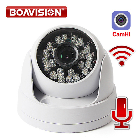 HD 1080P Wireless Wifi IP Camera Audio Security CCTV Dome Camera Wi-Fi IR 20m Night Vision TF Card Slot Onvif P2P APP CamHi ► Photo 1/6