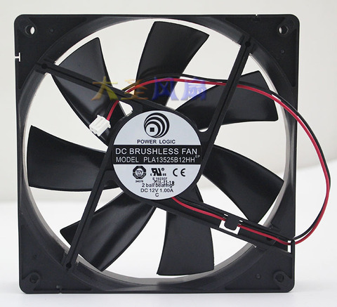 135mm computer fan XH2.54-2P Original PLA13525B12HH DC12V 1.0A 135*135*25mm 2Lines Computer cooling fan ► Photo 1/4