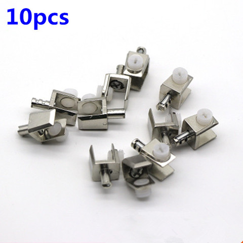 10 PCS Zinc Alloy Square Glass Bracket Support Expansion Bolts Clip Holder Glass Shelf Screw Hardware Accessories ► Photo 1/6