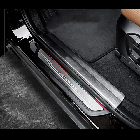 Accessories Door Sill Scuff Plate Guards Protector Sticker For BMW X1 X5 X6 E70 E71 E84 E90 F10 F15 F16 F20 F25 F26 F30 F32 F34 ► Photo 1/5