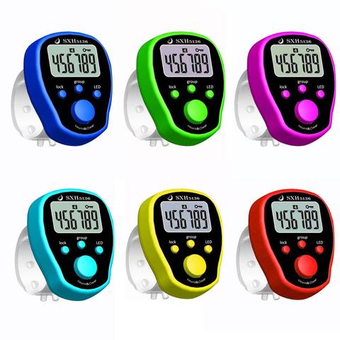 Five Groups Of Counters Finger Electronic Counter LED Electronic Counter Color Random Delivery Mini Stitch Counter Tool ► Photo 1/6