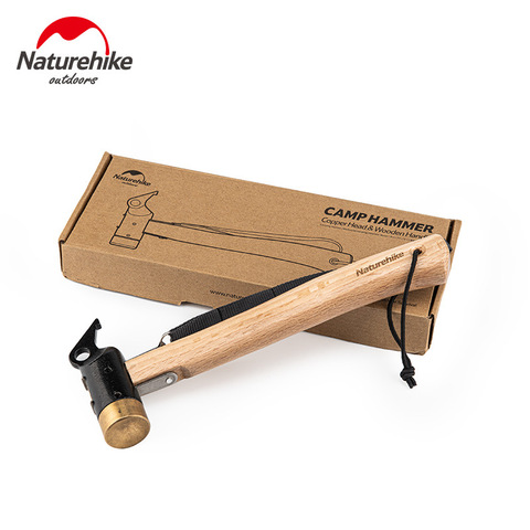 Naturehike 2022 New Camping Copper Hammer Outdoor Camping Tent Portable Nail Hammer Nail Puller Ground Nail Hammer ► Photo 1/6