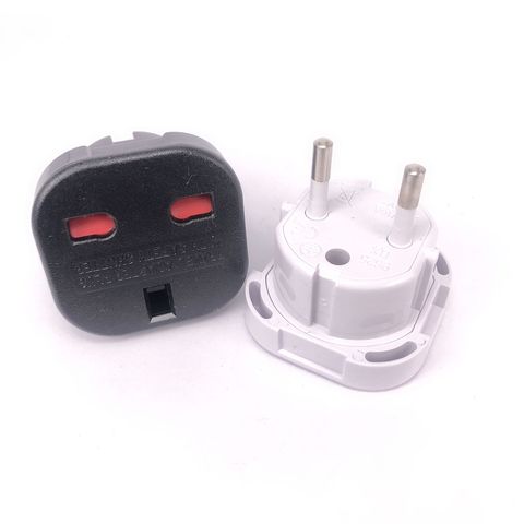 1PCS New Travel UK To EU 240V Adapters High Quality Euro Plug AC Power Charger Adapter Converter Socket Black Mayitr ► Photo 1/6