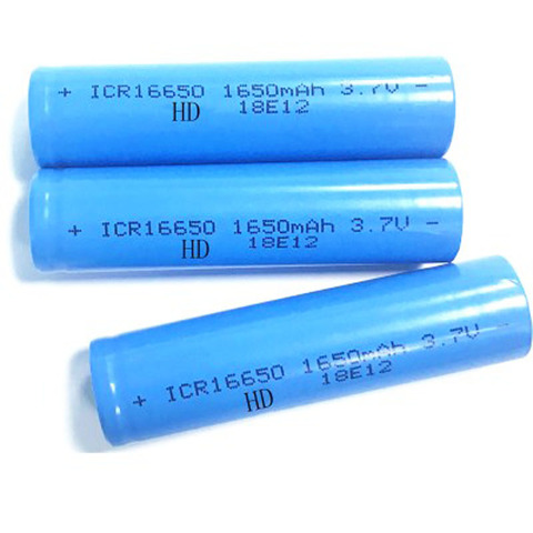 2-10PCS 1650mAh 3.7V 16650 Lithium ion Rechargeable Battery ICR16650 li-ion cell baterias for led flashlight digital device ► Photo 1/2