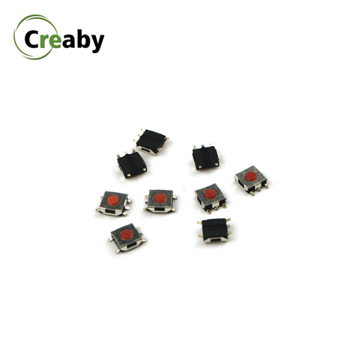 20PCS SMD Switch 4 Pin Touch Micro Switch Push Button Switches Red SMD Tact Switch 6*6*3.1mm 6mm*6mm*2.5mm Through Hole SPST-NO ► Photo 1/6