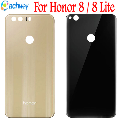 New Back Glass for Huawei honor 8 Lite Back Battery Cover Original with adhesive tape for Huawei Honor 8 lite Housing Repair ► Photo 1/6