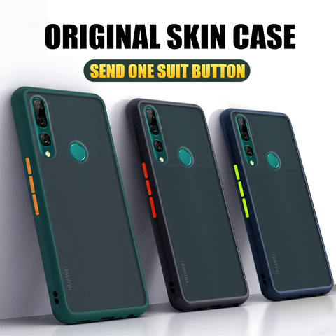 Matte Silicone Shockproof Bumper Phone Case For Huawei Y5 Y6 Y7 Y9 Prime 2022 Mate 20 30 Lite Cover For P20 P30 Pro Nova 3i 6 SE ► Photo 1/6