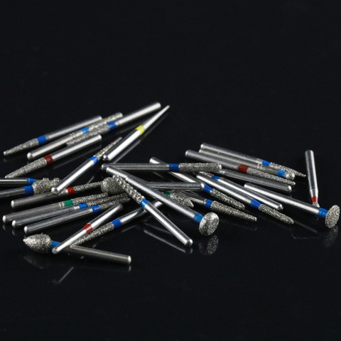 100 pcs/bag Dental Diamond Burs Drill Dia-burs for High Speed Dental Handpiece Medium Dentist Tools ► Photo 1/6