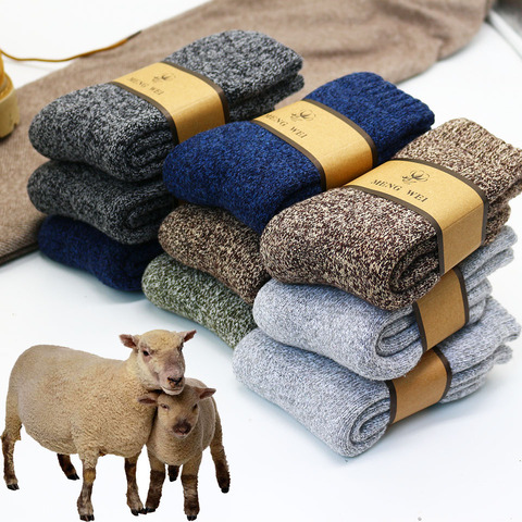 Thicken Wool Socks Men High Quality Towel Keep Warm Winter Socks