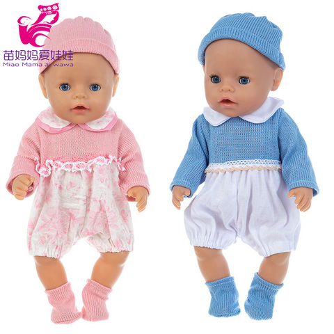43cm Baby Doll Clothes Knit Thread Sweaters Rompers 40cm Nenuco Ropa Y Su Hermanita Clothes ► Photo 1/6