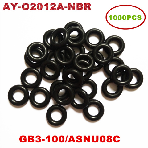 1000pcs Universal Injector Nitrile Butadiene Rubber(NBR)  Oring For ASNU08C /GB3-100 O-Rings For Fuel Injector Repair Kit ► Photo 1/3