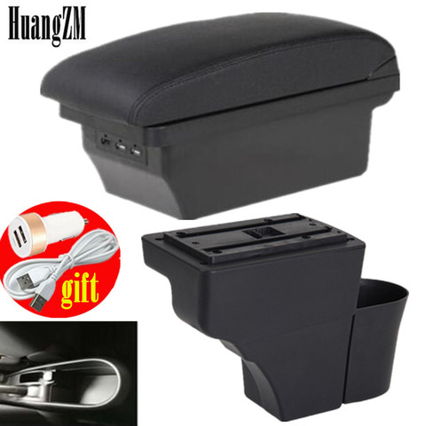 For Nissan Note Armrests central storage box car armrest box modification accessories with USB Easy to install ► Photo 1/6