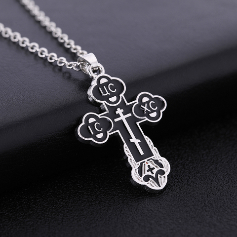 Dawapara Slavic Pendant Orthodox Eastern Church Female Male Cross Hotset Men Chain Christian Hot Sell Jewelry  Russian Necklaces ► Photo 1/6