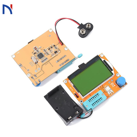 ESR-T4 Digital Transistor Tester Diode Triode Capacitance mega328 m328 lcr-t4 esr Meter MOS/PNP/NPN LCR 12864 9V LCD screen ► Photo 1/6