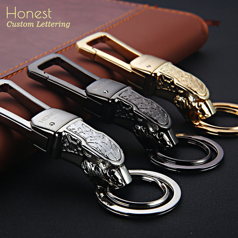 Honest Luxury Classic Key Chain Custom Men Women Car KeyChain Men Key Holder Ring Gift for Men Women Jewelry Leopard Bag Pendant ► Photo 1/6