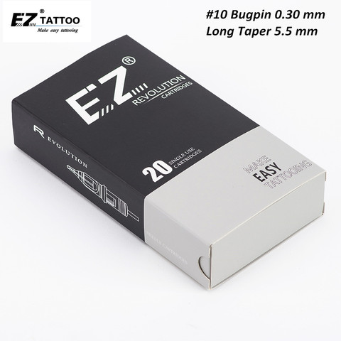 EZ Revolution Tattoo Cartridge Needles #10(0.30 MM) Round Liner for Rotary Machine Grips 20 PCS/Box ► Photo 1/6