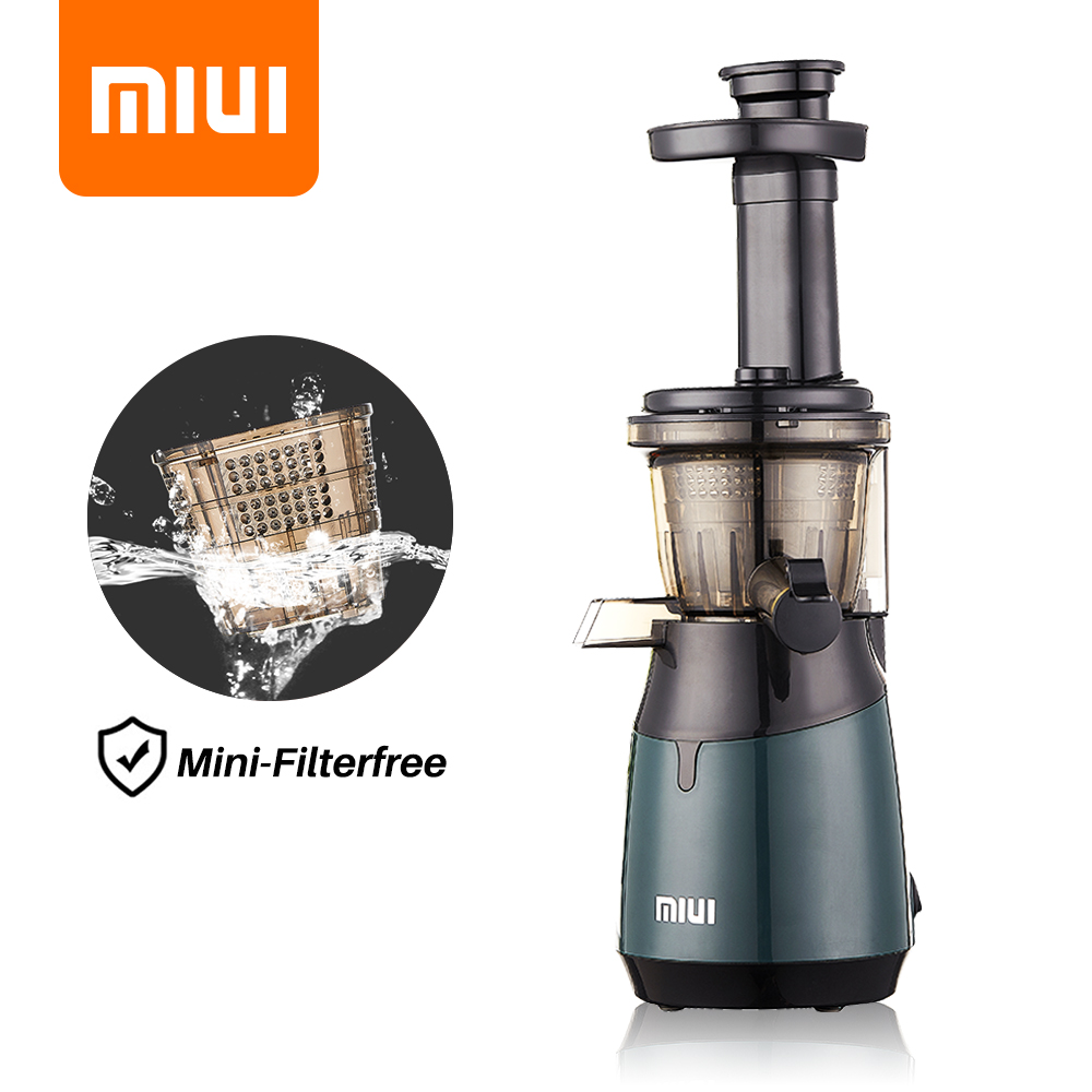 MIUI Mini Slow Juicer Screw Cold Press Extractor Patented FilterFree