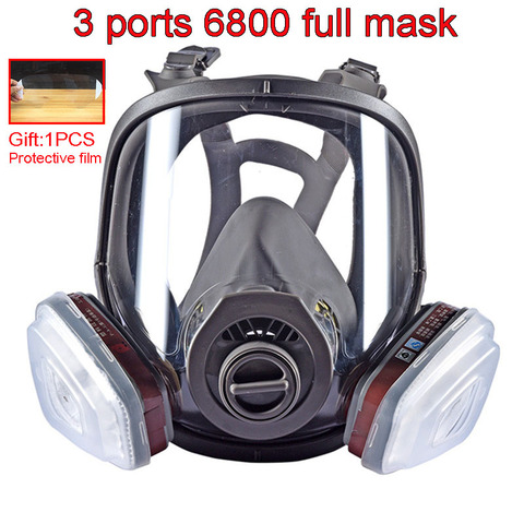 3 interface 6800 mask combination 6001/SJL filter With  5N11 filter cotton / 501 filter box Respirator gas mask ► Photo 1/5