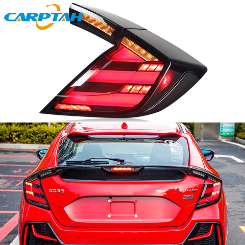 Car Styling Taillight Tail lights For Honda Civic Type R 10th hatchback 2016 2017 DRL+ Dynamic Turn Signal + Reverse + Brake LED ► Photo 1/6