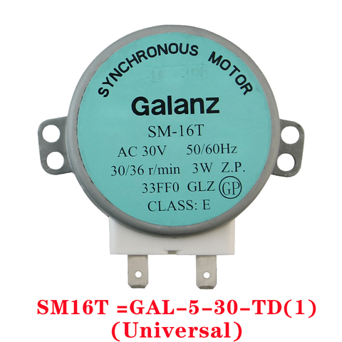 SM-16T GAL-5-30-TD(1) AC30V 50/60Hz Micro Turntable Synchronous Tray Motor Microwave Oven Accessories Spares Parts ► Photo 1/2