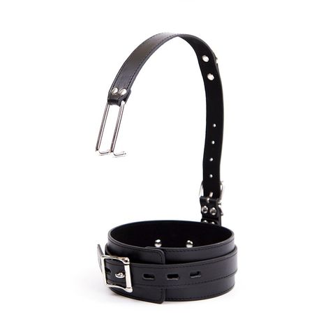 Slave Bondage Leather Choker Collar Strap with Smooth Stainless Steel Nose Hook for Fetish Bdsm Restraint Flirting Sex Toys ► Photo 1/6