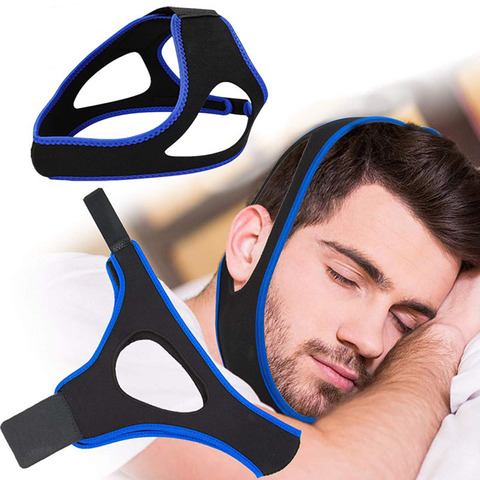 Neoprene Anti Snoring Chin Strap Stop Snore Jaw Belt Snore Stopper Sleep Anti Apnea Chin Support Straps Night Sleeping Aid Tools ► Photo 1/6