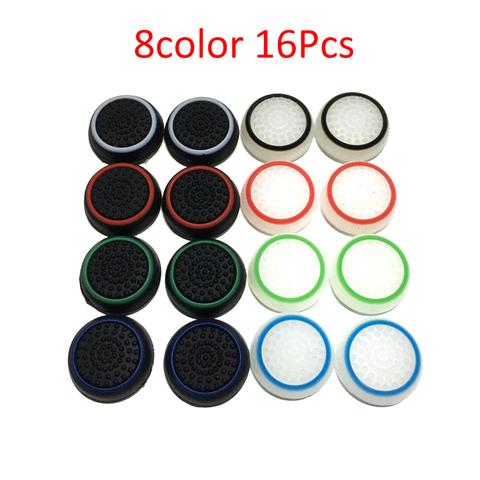 16 PCS Non-slip Silicone Analog Joystick Thumbstick Thumb Stick Grip Caps Cases for PS3 PS4 Xbox 360 Xbox One Controller ► Photo 1/4