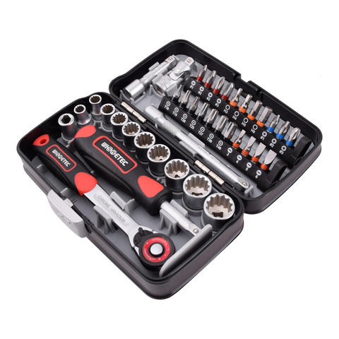 38pcs Mini Ratchet Wrench Set 1/4