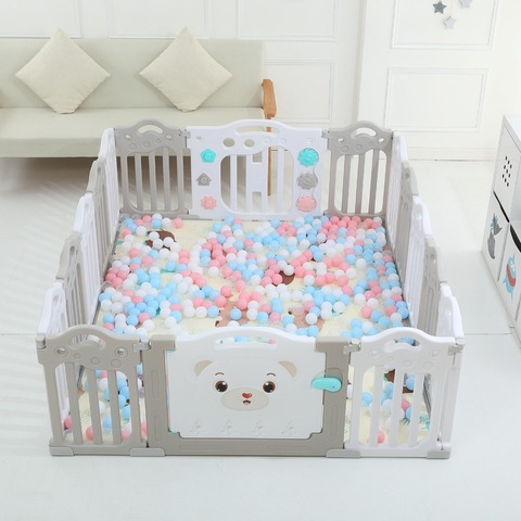 2022 Child game Fence indoor amusement park big space baby crawling mat baby home safety toddler guardrail toy playpen ► Photo 1/1