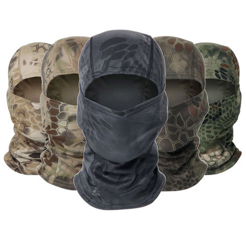 Army Full Face Mask Tactical Helmet Liner Face Mask Cycling Hunting Hiking Wargame Outdoor Cap Equipment Camouflage Balaclava ► Photo 1/6