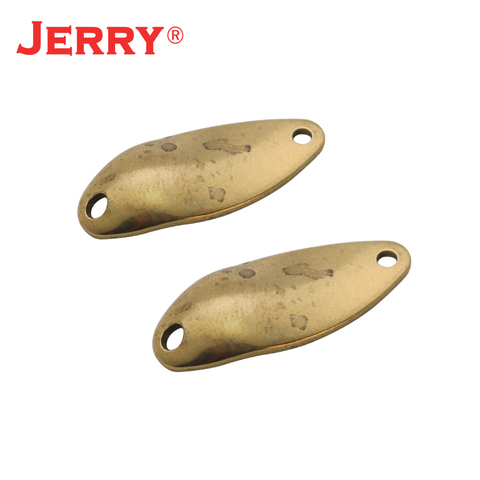 Jerry unpainted fishing spoon blanks brass metal bait Serpent blanks body trout perch lures ► Photo 1/6