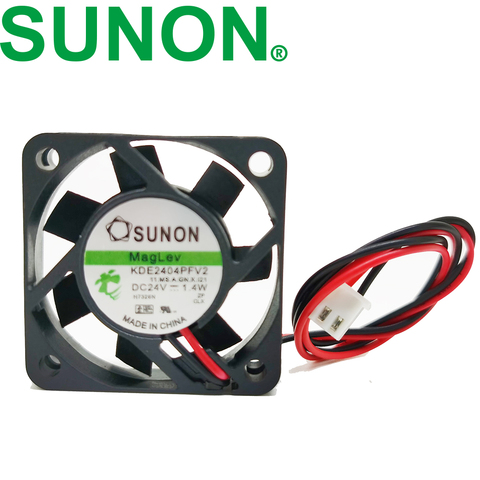 For SUNON KDE2404PFV2 4010 4CM 24V 1.4W 2pin Maglev cooling fan 40X40X10MM ► Photo 1/6