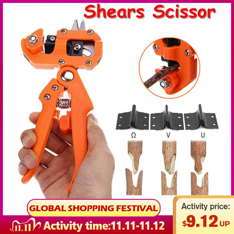 Doersupp Garden Tools Grafting Pruner Chopper Vaccination Cutting Tree Plant Shears Scissor Fruit Tree grape vine Graft tool ► Photo 1/6