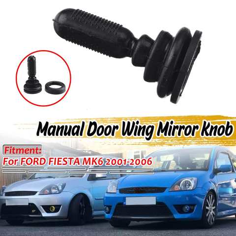 Left/Right Car Manual Rearview Side Door Wing Mirror Knob New For Ford For Fiesta MK6 2001-2006 1507431 6S6117B718AA ► Photo 1/6