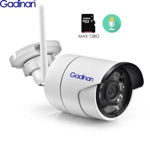 Gadinan 5MP Wireless IP Camera Outdoor 1080P 2MP Surveillance Security SD Card Camera Audio IR Bullet Outdoor Wifi Camera Onvif ► Photo 1/6