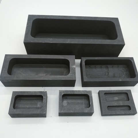 graphite crucible sqaure graphite Casting Ingot Bar Mold For Gold Silver Copper Melting Refining ► Photo 1/4