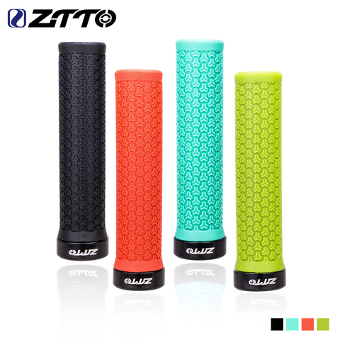 ZTTO 1 Pair MTB Mountain Bike Grips Lock-on Anti-Slip Handlebar Grips Shock-Proof Rubber AG13 Bicycle Road Bicycle Parts ► Photo 1/6