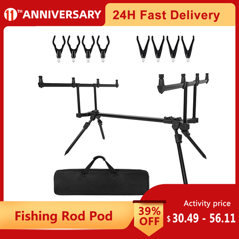 Lixada RY060 Adjustable Retractable Carp Fishing Rod Pod Stand Holder Fishing Pole Pod Stand Fishing Tackle Fishing Accessory ► Photo 1/6