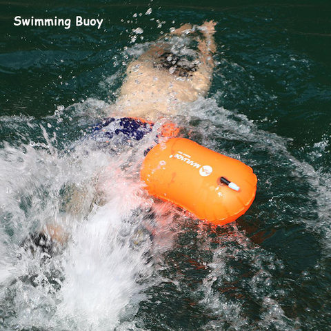 Thickened Swimming Buoy Single PVC Air Dry Tow Bag Swimming Lifebuoy Buoy Waterproof Inflatable Swimming Drifting Bag ► Photo 1/6