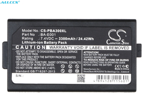 Cameron Sino 3300mAh Battery BA-E001, PJ7 for Brother PT-E300, PT-E500, PT-E550W, PT-H300, PT-H300LI, PT-H500LI, PT-P750W ► Photo 1/6