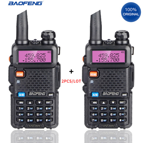 2pcs/lot 100% Original Baofeng Radio UV-5R Walkie Talkie Dual Band 136-174MHz&400-520MHz 128 CH Two Way Radio ► Photo 1/6