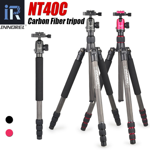 NT40C Professional Carbon Fiber Tripod Monopod Stand Ball head for Digital DSLR Camera Light High Quality Tripe for GoproTripode ► Photo 1/6