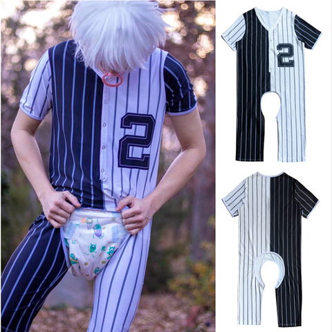 KnowU Adult Onesie ABDL Romper Large Size Pajamas Age Regression DDLG Babi Pacifi Onesie Men Bodysuits Bedwear Cosplay ► Photo 1/4