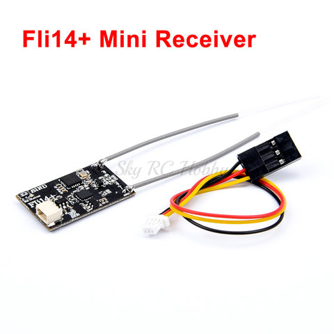 Fli14+ 14CH Mini Receiver Compatible Flysky AFHDS-2A with RSSI Output for FS i6 i10 i6X Turnigy I6S RC Racing Drone ► Photo 1/5