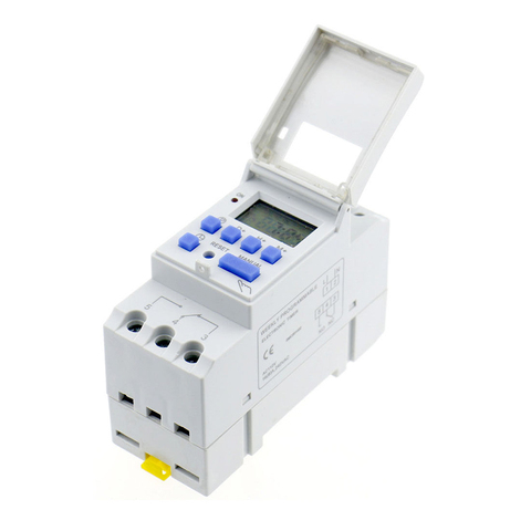 Electronic Weekly 7 Days Programmable Digital Industrial Time Switch Relay Timer Control AC 220V 16A Din Rail Mount ► Photo 1/4