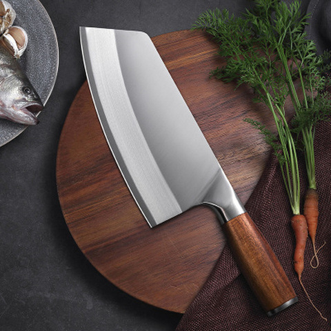 8-inch Chinese Kitchen Knife Stainless Steel Meat Cleaver Chopping Knife Chef Knife ► Photo 1/6