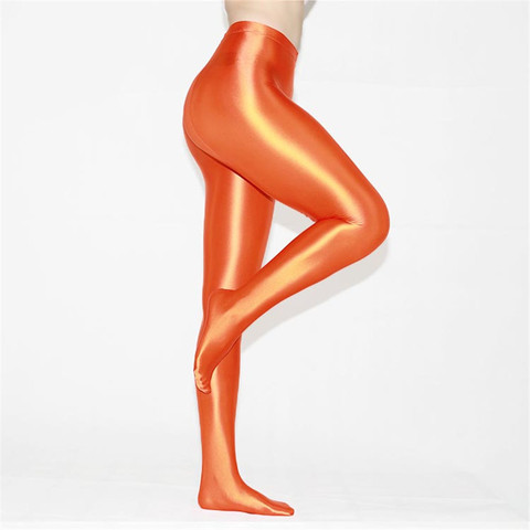 Women Sexy Seamless Tights Yoga Fitness Pantyhose Glossy Opaque Shiny Plus  Size