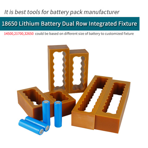 18650 Battery Dual Row Fixture Fixed For Spot Welding Lithium Battery Pack Weld Fixture Spot welder Batteries Fixed ► Photo 1/6