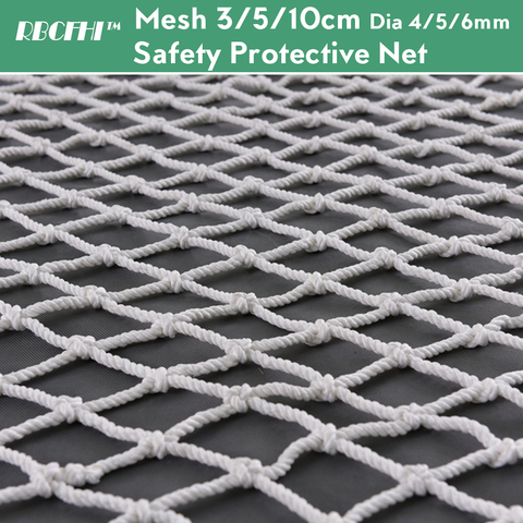 Dia 4/5/6MM Mesh 3/5/10CM Anti-Fall Safety Protective Net Garden Plant Climbing Netting Home Balcony Railing Fence Protection ► Photo 1/6